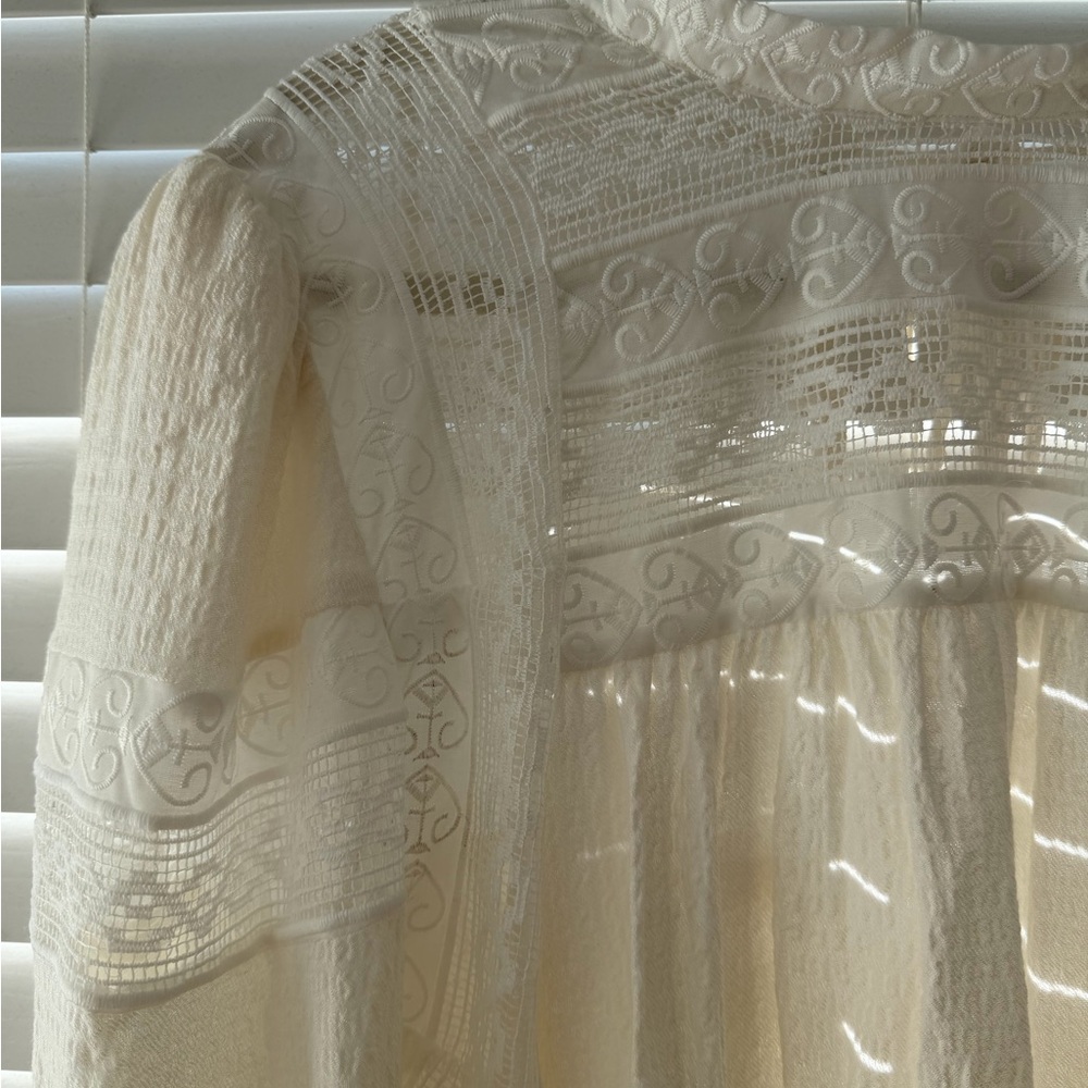 Freepeople Cream Lace Blouse